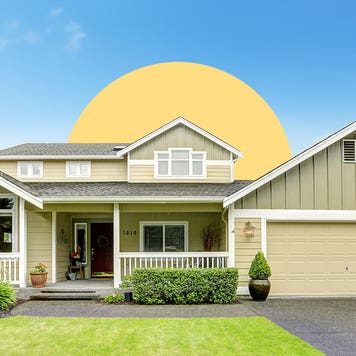 A house on a sunny day