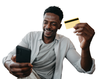 Man with credit card